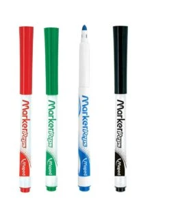 4 Feutres Effaçables Maped Pour Ardoise Blanche Marker'Peps -Scolaires Fournitures Magasin maped 4 feutres effacables a sec marker peps pour ardoise blanche 2