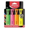 Maped - 4 Surligneurs Fluo Aux Couleurs Éclatantes -Scolaires Fournitures Magasin maped 4 surligneurs fluo aux couleurs eclatantes