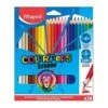 Maped - Crayons De Couleur STRONG Color'Peps Pochette De 24 Crayons -Scolaires Fournitures Magasin maped crayons de couleur strong color peps pochette de 24 crayons