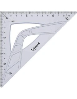 Kit De Traçage Maped 4 Piéces - Regles, Equerre Geometric -Scolaires Fournitures Magasin maped kit de 4 instruments geometric 2