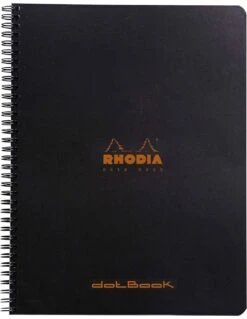 Notebook Rhodia Classic Reliure Intégrale 22,5x29,7 Cm 160 Pages Dot Détachables 80g - Noir