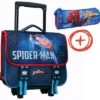 Pack Cartable à Roulettes SpiderMan 38 Cm + Trousse -Scolaires Fournitures Magasin pack cartable a roulettes spiderman 38 cm trousse