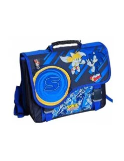 Pack Cartable Sonic 38 Cm + Trousse Ronde 13 Pack Cartable Sonic 38 Cm + Trousse Ronde -Scolaires Fournitures Magasin pack cartable sonic 38 cm trousse 1