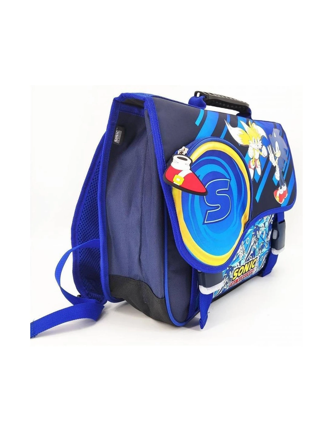 Pack Cartable Sonic 38 Cm + Trousse 2 Compartiments 6 Pack Cartable Sonic 38 Cm + Trousse 2 Compartiments – Image 4