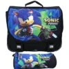 Pack Cartable Sonic Prime Time 38 Cm + Trousse Ronde -Scolaires Fournitures Magasin pack cartable sonic prime time trousse ronde