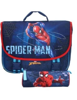 Spiderman Pack Cartable Spider-Man Keep On Moving 38 Cm + Trousse Assortie