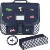 Pack Cartable + Trousse Tann's Mathéo Bleu BMX 38 Cm