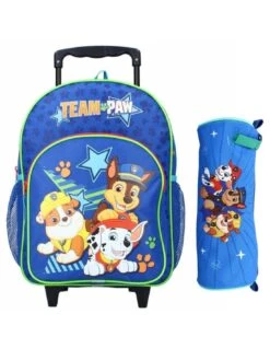 Pack Sac à Dos à Roulette Pat Patrouille Et Trousse Rescue Squad