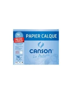 Papier Calque Canson 12 Feuilles 24 X 32 Cm - 70g/m²