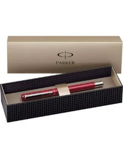 Parker® Parker Vector Stylo Plume Pointe Moyenne Rouge