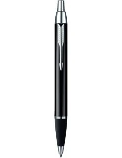 Parker® Parure De Stylo PARKER IM Laqué Noire Avec Attributs Chromés -Scolaires Fournitures Magasin parure de stylo parker im laque noire avec attributs chromes 3