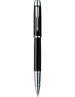 Parker® Parure De Stylo PARKER IM Laqué Noire Avec Attributs Chromés -Scolaires Fournitures Magasin parure de stylo parker im laque noire avec attributs chromes 4