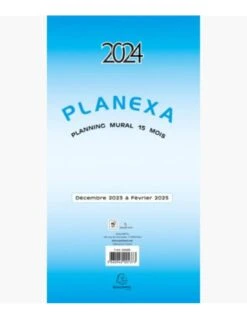 Exacompta Planexa 5 Volets - 18x33 Cm - Décembre 2024 à Février 2026