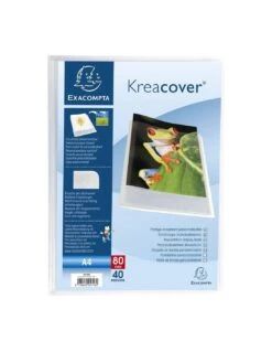 Porte-vues A4 80 Vues Kreacover Exacompta Polypro Semi Rigide Cristal