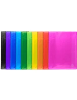 Exacompta Protège-documents Semi Rigide 100 Pochettes Cristal Lisse IDERAMA PP 200 Vues - A4