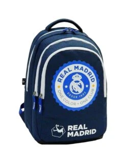 REAL MADRID - Sac à Dos Scolaire 3 Compartiments -Scolaires Fournitures Magasin real madrid sac a dos scolaire 3 compartiments 1