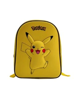 Sac à Dos 3D POKEMON Jaune 32cm -Scolaires Fournitures Magasin sac a dos 3d pokemon jaune 2