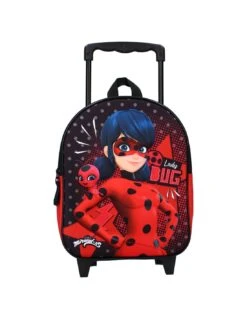 Sac à Dos à Roulettes Miraculous Ladybug Rouge Friends