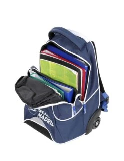 Sac à Dos à Roulettes Real Madrid 47 Cm 19 Sac à Dos à Roulettes Real Madrid 47 Cm -Scolaires Fournitures Magasin sac a dos a roulettes real madrid 2 compartiments bleu 8