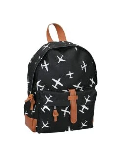 Sac à Dos Kidzroom Avion Noir Et Blanc