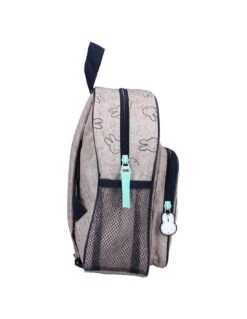 Sac à Dos Miffy 2 Compartiments Gris -Scolaires Fournitures Magasin sac a dos miffy sweet and furry gris 2