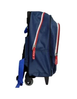 Sac à Dos Roulette FFF FEDERATION FRANÇAISE DE FOOTBALL Marine -Scolaires Fournitures Magasin sac a dos roulette fff france marine 3