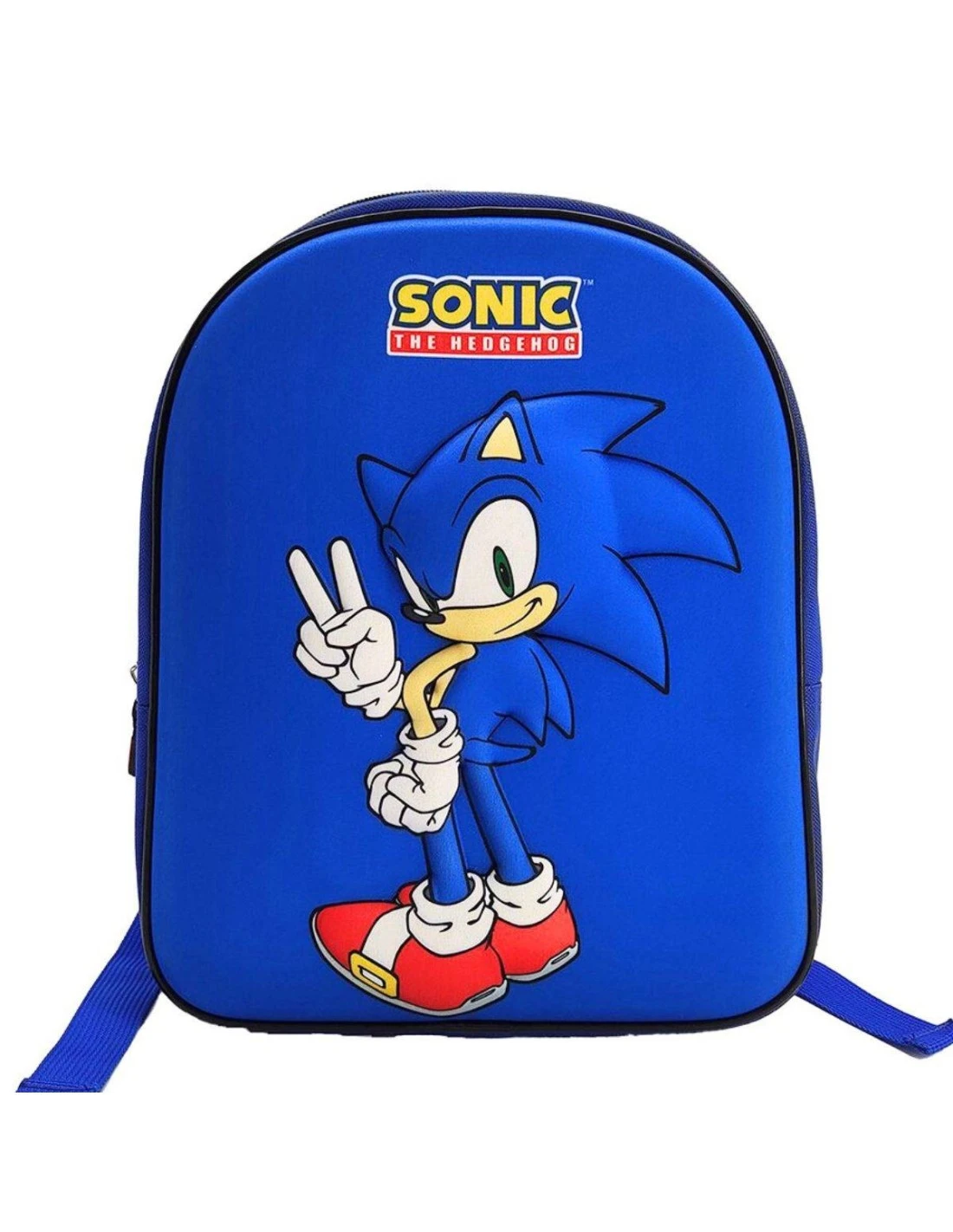 Sac à Dos Sonic Maternelle Bleu 3D 3 Sac à Dos Sonic Maternelle Bleu 3D