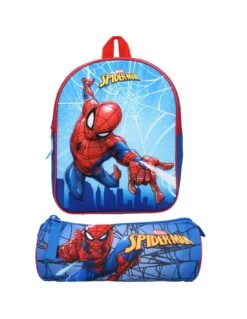 Pack Sac à Dos SpiderMan 3D Web Head + Trousse école 10 Pack Sac à Dos SpiderMan 3D Web Head + Trousse école -Scolaires Fournitures Magasin sac a dos spiderman 3d web head 2