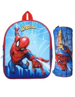 Pack Sac à Dos SpiderMan 3D Web Head + Trousse école