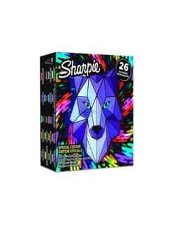 Sharpie Special Edition Wolf - 26 Marqueur Permanent - Couleurs Assorties -Scolaires Fournitures Magasin sharpie special edition wolf 26 marqueur permanent couleurs assorties 1