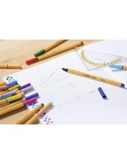 STABILO POINT 88 Pack De 15 Couleurs Assorties -Scolaires Fournitures Magasin stabilo point 88 etui de 15 stylos feutres pointe fine 3