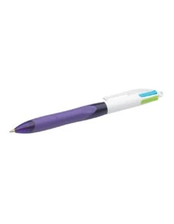 Stylo 4 Couleurs Bic Grip Fun Violet - Lot De 12 -Scolaires Fournitures Magasin stylo 4 couleurs bic grip fun violet x12 3