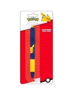 POKEMON Stylo Bille 4 Couleurs Pokémon Pikachu