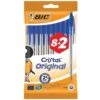 Stylo Bille BIC Cristal Medium Bleu 8+2 Gratuits -Scolaires Fournitures Magasin stylo bille bic cristal medium bleu
