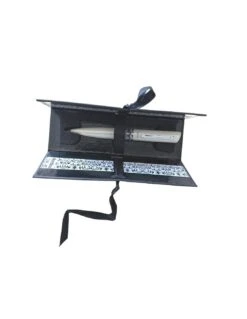 Stylo Bille Oberthur Silver Dentelle Blanc Nacré