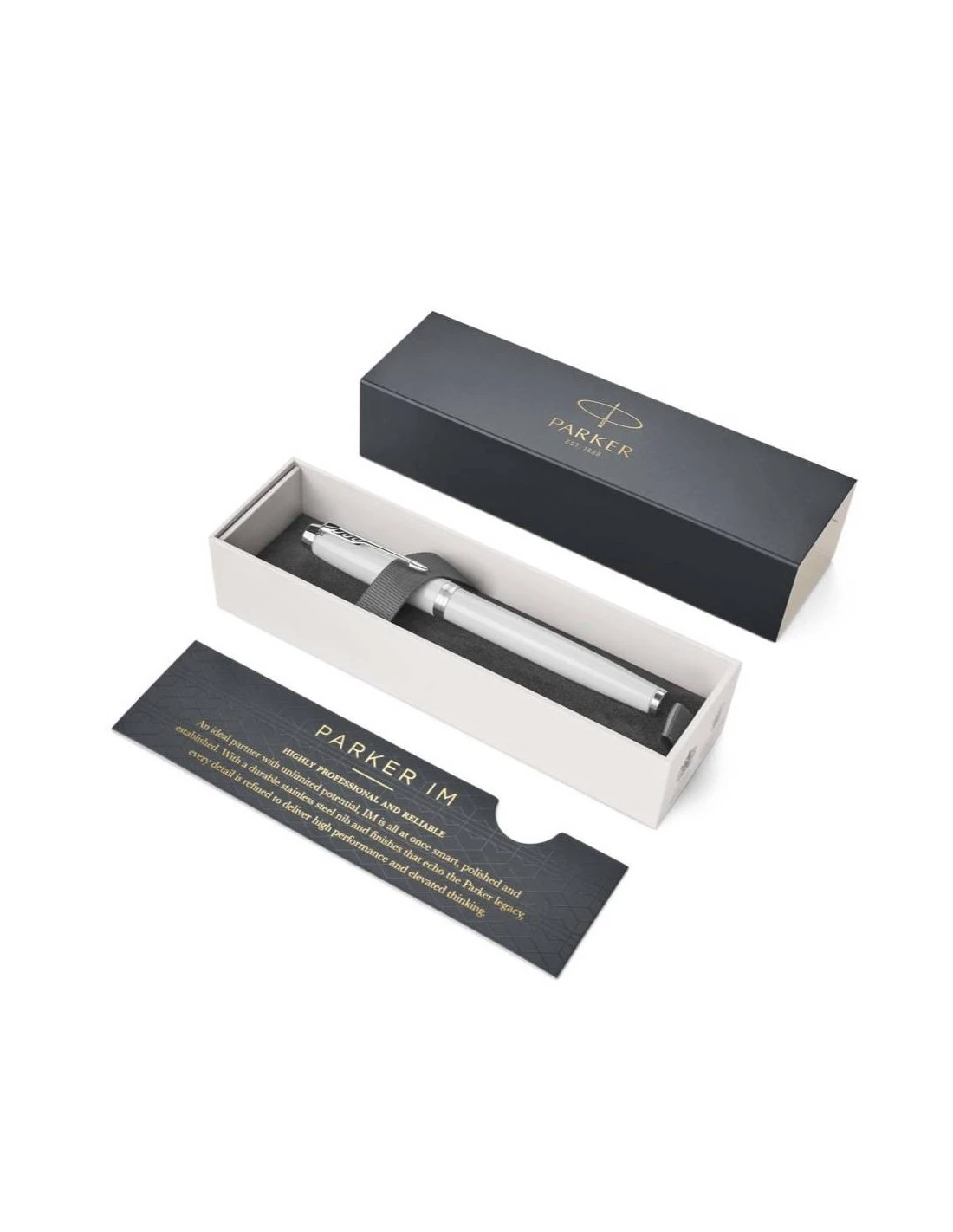 Parker® Stylo Roller Parker IM Blanc Chrome 8 Parker® Stylo Roller Parker IM Blanc Chrome – Image 6
