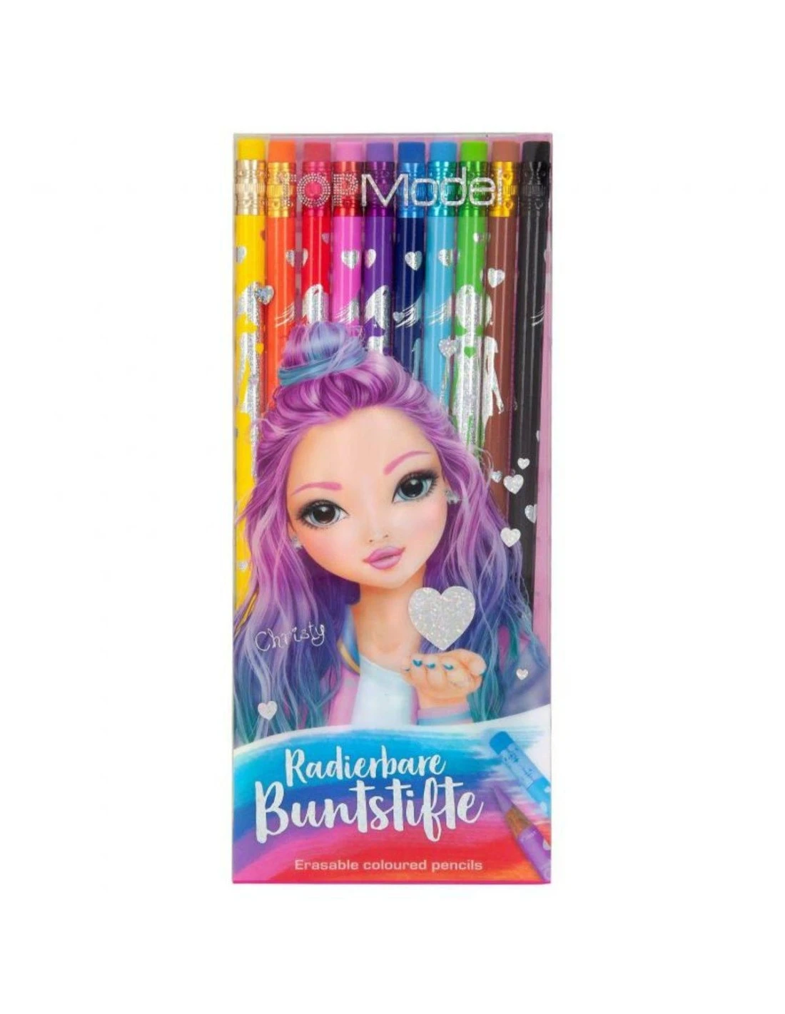TOPModel Crayons De Couleur Gommables 3 TOPModel Crayons De Couleur Gommables