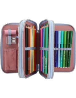 TOPModel Trousse 3 Compartiments Avec Application TEAM TEDDY -Scolaires Fournitures Magasin topmodel trousse 3 compartiments avec application team teddy 3