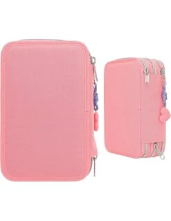 TOPModel Trousse 3 Compartiments Coeur Avec Paillettes Réversibles -Scolaires Fournitures Magasin topmodel trousse 3 compartiments avec paillettes 3