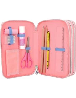 TOPModel Trousse 3 Compartiments Coeur Avec Paillettes Réversibles -Scolaires Fournitures Magasin topmodel trousse 3 compartiments avec paillettes 6