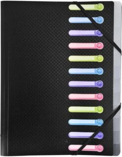 Trieur 12 Compartiments Exacompta Opak -Scolaires Fournitures Magasin trieur exacompta 12 compartiments opak 1