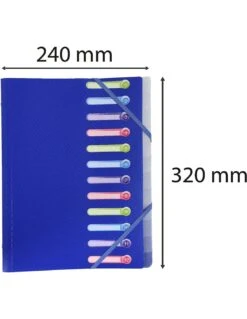 Trieur 12 Compartiments Exacompta Opak -Scolaires Fournitures Magasin trieur exacompta 12 compartiments opak 4