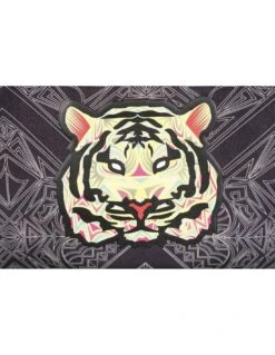 CLAIREFONTAINE Trousse Tigre Baro Sarré Sauvage Ronde 7 CLAIREFONTAINE Trousse Tigre Baro Sarré Sauvage Ronde -Scolaires Fournitures Magasin trousse baro sarre sauvage ronde 22 x 7 cm 2