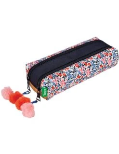 Trousse Tann's Fleurs Antonia Bleu 2 Compartiments 7 Trousse Tann's Fleurs Antonia Bleu 2 Compartiments -Scolaires Fournitures Magasin trousse double compartiments tann s fleurs antonia bleu 2