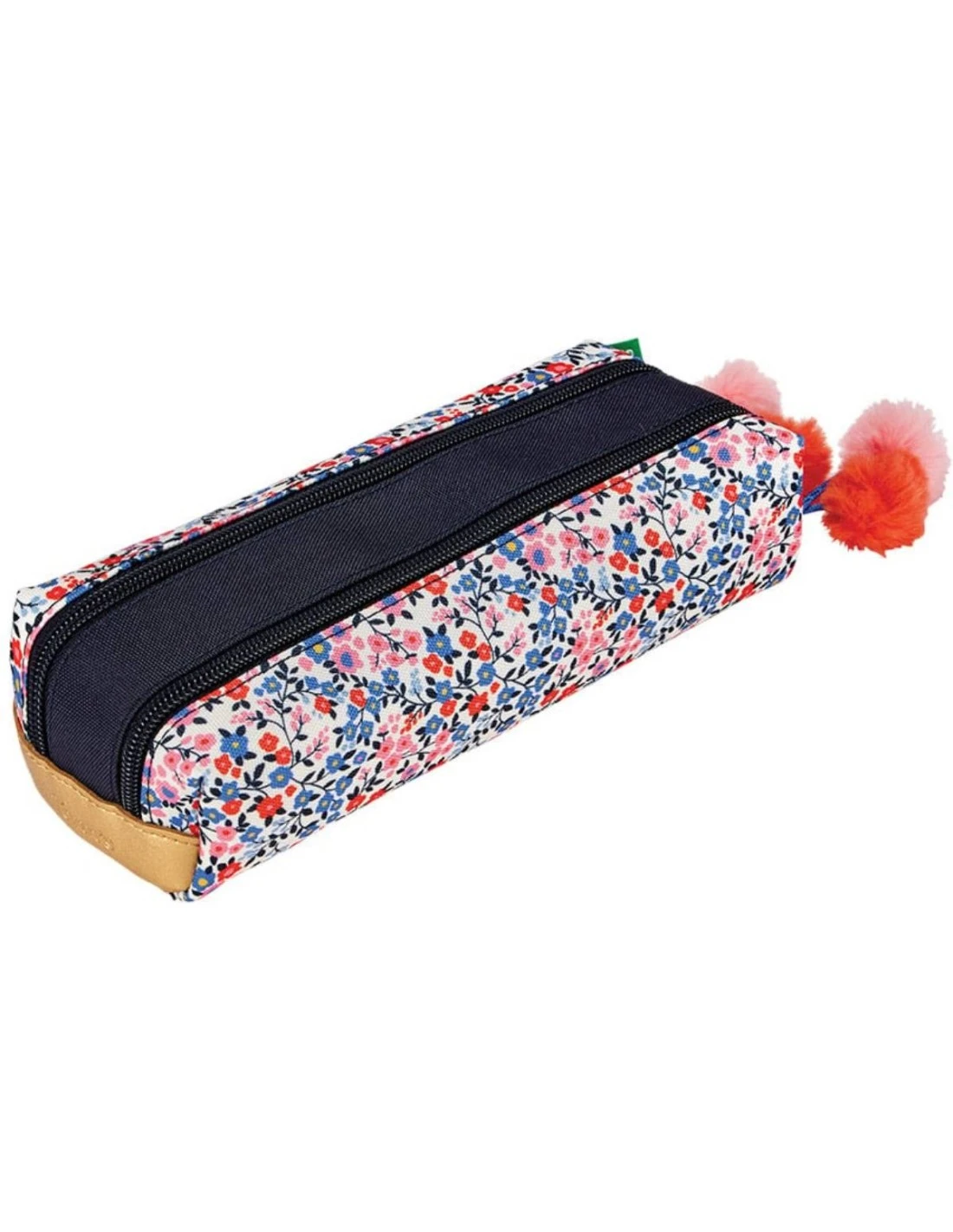 Trousse Tann's Fleurs Antonia Bleu 2 Compartiments 3 Trousse Tann's Fleurs Antonia Bleu 2 Compartiments