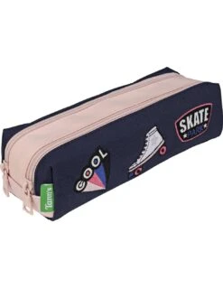 Trousse Double Compartiment Tann's Les Fantaisies Lily Bleu/ Rose