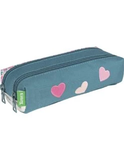 Trousse Double Compartiment Tann's Les Fantaisies Maëlle Rose/ Vert