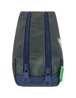 Trousse Double Tann's Dino Timothée Kaki -Scolaires Fournitures Magasin trousse double tann s les fantaisies timothee kaki 1