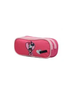 Trousse Minnie Mouse 2 Compartiments Rose -Scolaires Fournitures Magasin trousse minnie mouse 2 compartiments rose 1