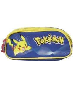 Trousse Pokemon Pikachu Bleu 2 Compartiments
